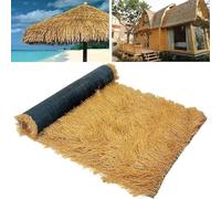 Tetto in paglia sintetica, Rotolo di paglia artificiale largo 3,2 piedi, lunghezze da 1 a 20 m for tetto da giardino, piscina e bar Tiki(1 * 1m(3.2 * 3.2ft))