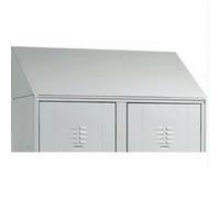 TETTO INCLINATO ANTIPOLVERE PER ARMADIO SPORCO/PULITO IN METALLO 50X50 GRIGIO