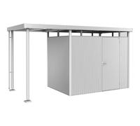 Tettoia Laterale S per Casetta in Metallo HIGHLINE Biohort Argento Metal Highline 2