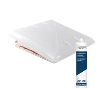 Tetto Modello 46 Vetro Satinato Bianco 40x40cm Spessore 24 - 56 MM + Sigillante