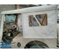 Tetto Morbido Cucito Per Jeep Willys Cj3b 1953-1971 Bastone Del Cofano Grigio