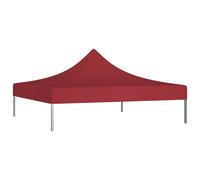 Tetto per Tendone per Feste 3x3 m Rosso Borgogna 270 g/m²