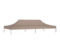 Tetto per Tendone per Feste 6x3 m Grigio Talpa 270 g/m²