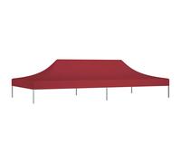 Tetto per Tendone per Feste 6x3 m Rosso Borgogna 270 g/m²
