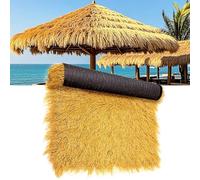 Tetto Sintetico Thatch Grass,Decorazione Tetto Di Paglia Artificiale,Rullo Di Foglie Di Palma Artificiali,Rotolo Di Paglia Messicano Artificiale Per Terrazza(1x15m(39.4x590.6in))