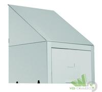TETTO SPIOVENTE INCLINATO PER ARMADIO SPOGLIATOIO 1POSTO LAMIERA GRIGIO CM.36X34