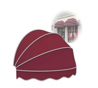Tettoia a cupola retrattile 80 cm 140 cm per porte e finestre, impermeabile, protezione UV regolabile, riparo per esterni, patio, giardino, tenda da sole, facile da installare