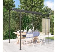 vidaXL Tettoia Antracite 2x2,3 m 180 g/m² Tessuto e Acciaio