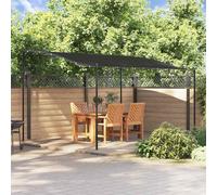 vidaXL Tettoia Antracite 4x3 m 180 g/m² Tessuto e Acciaio