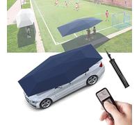 Tettoia automatica per tettoia per auto coperta, ombrello pieghevole 2 in 1 per esterni, con telecomando e supporto per batteria mobile, copertura per auto resistente e versatile per uso esterno
