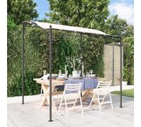 vidaXL Tettoia Crema 2x2,3 m 180 g/m² Tessuto e Acciaio