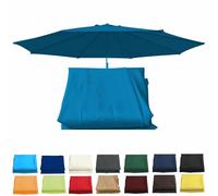 Tettoia di ricambio per ombrellone da 2 m/2,7 m/3,0 m, resistente, blu, con 6/8 bracci, facile da installare, perfetta per uso esterno