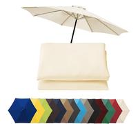 Tettoia di ricambio per ombrellone da 2 m/2,7 m/3 m, impermeabile e traspirante, per 6/8 stecche, ideale per patio, spiaggia o piscina, parasole in tessuto