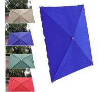 Tettoia di ricambio per ombrellone da esterno in tessuto resistente ai raggi UV, rettangolare, per giardino e patio, 4 x 3 m, 140 x 100 cm, colore blu