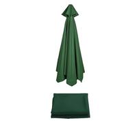 Tettoia di ricambio per ombrellone da patio, copertura per ombrellone da esterno, tessuto parasole per 6/8 stecche, colore grigio scuro