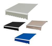 Tettoia di ricambio per tenda da sole, Tessuto di ricambio for tenda da sole multicolore, misure multiple(Grau,5x3m/16.5x10ft)