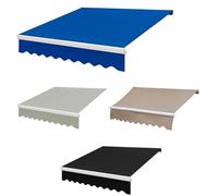 Tettoia di ricambio per tenda da sole, Tessuto di ricambio for tenda da sole multicolore, misure multiple(Blau,4x2m/13x6.5ft)