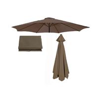 Tettoia di ricambio per tenda da sole, Tettuccio di ricambio for ombrelloni da giardino multicolore 2,0-3,0 m 6/8 stecche(Dark Top,2.70m/9FT-8Ribs)