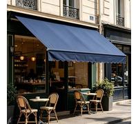 Tettoia di Ricambio Retrattile per Balcone, Telo per Tende da Sole Manuale, Tessuto Resistente ai Raggi UV, Canopy Impermeabile, per Protezione Esterna,006,8x6.5ft/250x200cm