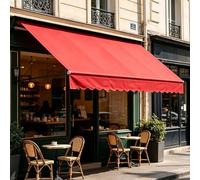 Tettoia di Ricambio Retrattile per Balcone, Telo per Tende da Sole Manuale, Tessuto Resistente ai Raggi UV, Canopy Impermeabile, per Protezione Esterna,003,10x6.5ft/300x200cm