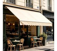 Tettoia di Ricambio Retrattile per Balcone, Telo per Tende da Sole Manuale, Tessuto Resistente ai Raggi UV, Canopy Impermeabile, per Protezione Esterna,005,10x6.5ft/300x200cm