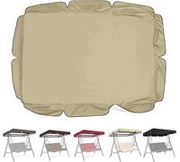 Tettoia di ricambio universale per dondolo Hollywood a 2/3 posti, per esterni, da giardino, resistente alle intemperie, colore cachi, 142 x 1