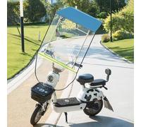 Tettoia elettrica universale con strisce riflettenti, copertura antivento per tricicli e moto, soluzione di protezione esterna