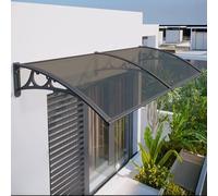 Tettoia esterna in policarbonato resistente alle intemperie riparo da sole e pioggia tenda da patio resistente per terrazza da giardino e prevenzione della caduta di oggetti