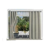 Tettoia impermeabile per pergola, 1 pezzo, marrone, con occhielli, per patio, gazebo e veranda (larghezza 137 x altezza 213 cm), perfetta per protezione solare e ombra