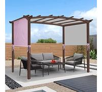 Tettoia impermeabile per pergola per strutture curve, 5,2 x 2 m, protezione dai raggi UV, facile da installare, per giardino, patio, tenda da sole