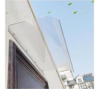 Tettoia impermeabile per porta d'ingresso, 3,5 mm di spessore, in policarbonato trasparente, resistente alla pioggia e ai raggi UV, design invisibile per migliorare l'aspetto del marciapiede