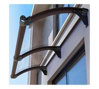 Tettoia impermeabile per porta d'ingresso, protezione UV, supporto in alluminio, facile installazione, grande lavello, 45 x 100 cm, resistente alle intemperie, tenda da esterno per la casa