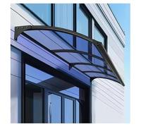 Tettoia in alluminio per porta d'ingresso, tenda da sole in policarbonato resistente alle intemperie, 150 x 210 cm, elegante copertura per ingresso, tetto porta per casa, riparo moderno per patio