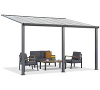 Tettoia in alluminio per terrazza 3 x 4 m Denver Garden Point antracite