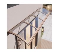 Tettoia in policarbonato, 57 x 220 cm, protezione dagli agenti atmosferici per esterni, per porte, finestre, terrazze, balconi, giardini, garage, copertura resistente ai raggi UV