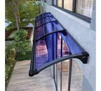 Tettoia in policarbonato con protezione UV, grande tenda da giardino resistente alle intemperie per porta anteriore/posteriore, copertura per terrazza (45 x 190 cm) - riparo da esterno