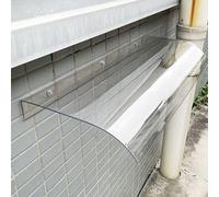 Tettoia in policarbonato per porta d'ingresso, 3,5 mm, copertura trasparente per portico esterno, protezione antipioggia, facile da installare, trasparente