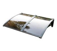 Tettoia in policarbonato per porte e finestre d'ingresso, protezione dalle intemperie durevole, 60 x 200 cm, design elegante per esterni di casa, facile installazione