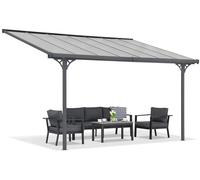 Tettoia in policarbonato per terrazza Nevada 3,05 x 4,36 m CoverTech antracite