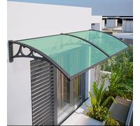 Tettoia in policarbonato resistente per esterni, protezione solare e pioggia, resistente alle intemperie, per ingresso in giardino e patio, prevenzione caduta di oggetti