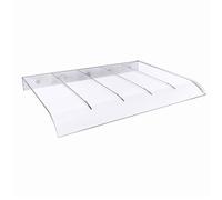 Tettoia in policarbonato trasparente, resistente ai raggi UV e alla pioggia, per finestre esterne, copertura curva per portico (60 x 290 cm), protezione durevole