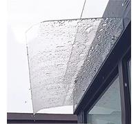 Tettoia moderna in policarbonato - resistente tenda da esterno per balcone, patio, negozio e ristorante, 50 x 230 cm, con accessori completi
