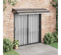 Tettoia nera, 240 x 100 cm, resistente alle intemperie, con protezione UV, robusto tettuccio per finestra, per porta di casa, balcone e patio