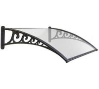 Tettoia Pensilina a Vetro in Policarbonato 120X150 Cm per Porta o Finestra