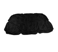 Tettoia per altalena da esterno, in tessuto Oxford rivestito in argento, impermeabile, copertura superiore per sedia da altalena da giardino, accessorio per parasole, resistente (Nero)