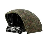 Tettoia Per Auto In Acciaio Inossidabile, Tenda Parasole Retrattile Per Auto, Garage Pieghevole Semiautomatico, Design Idraulico, Tettoia Resistente Alle Intemperie(Camouflage,6 * 2.7 * 2.5M)