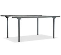 Tettoia per auto in alluminio Lombardia 3x5,8 Garden Point antracite