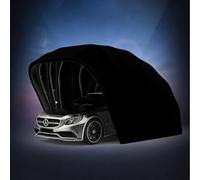 Tettoia Per Auto Semiautomatica, Tenda Parasole Pieghevole E Retrattile Per Auto Con Blocco A Terra Azionabile A Pedale, Tenda Garage Portatile Per Veicoli(Black,6.4 * 2.8 * 2.65M)