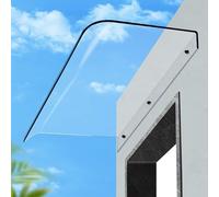 Tettoia Per Esterno In Policarbonato, Tendalino Per Finestra Invisibile, Pensilina In Trasparente, Tendalino Invisibile Autopulente, Per Balcone, Ingresso, Terrazza(40x60cm/15.7x23.6in)
