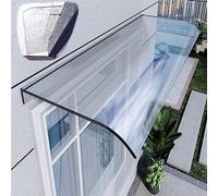 Tettoia Per Esterno Policarbonato Moderno, Pensilina Da Esterno, Policarbonato Trasparente, Tendalino Per Esterno Ad Arco, Pensilina Copriporta Tendalino Per Finestra Protezione Uv Pioggia Neve ( Size